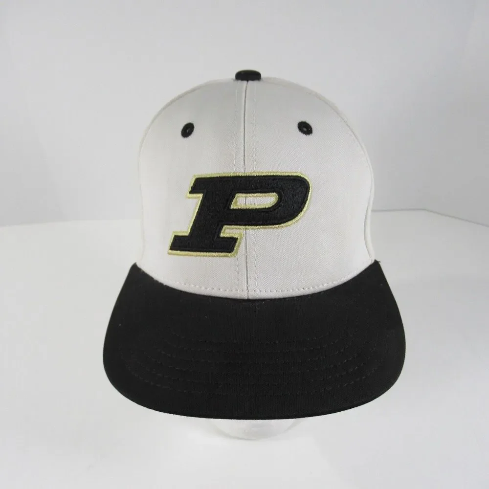 purdue boilermakers Hat Cap White fitted 6 3/4 The Game Pro Gametek TPX‎